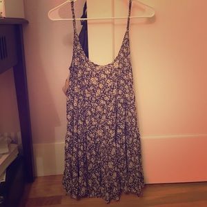 Brandy Melville Floral Open Back Swing Dress