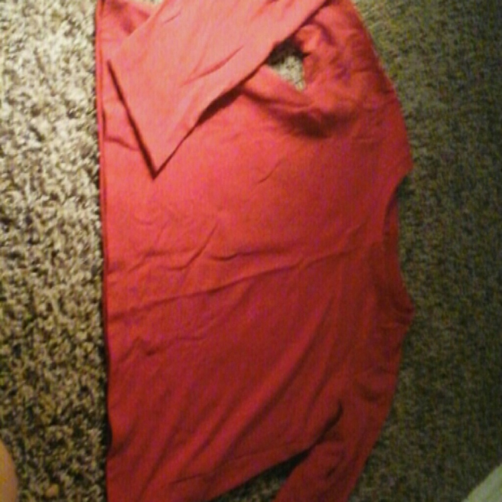 Red long sleeve shirt