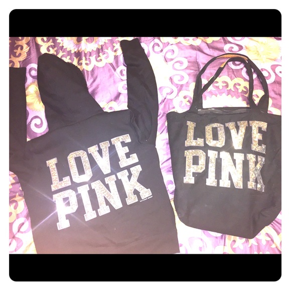 PINK Victoria's Secret Other - Victoria's Secret pink matching bling jacket & bag