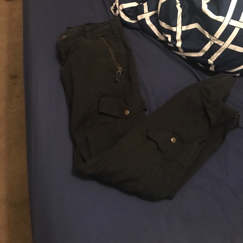 Black cargo pants