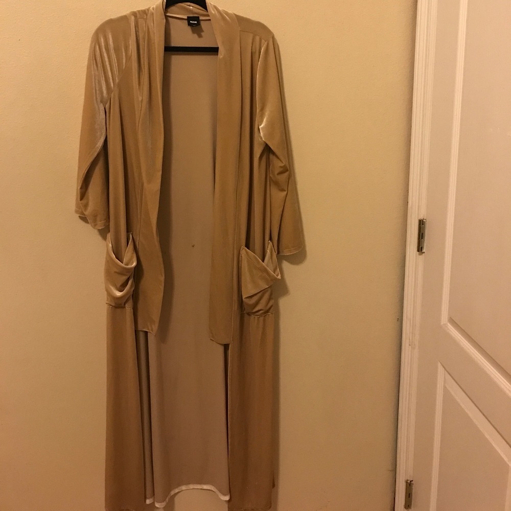 VELVET DUSTER COAT