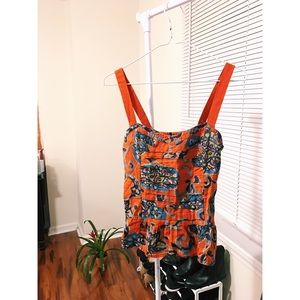 Red American Eagle Adjustable Tank Top