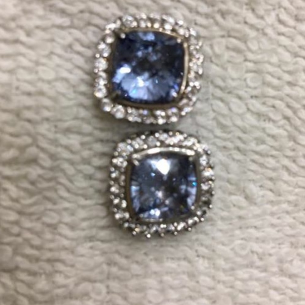 CRISLU earrings with aquamarine