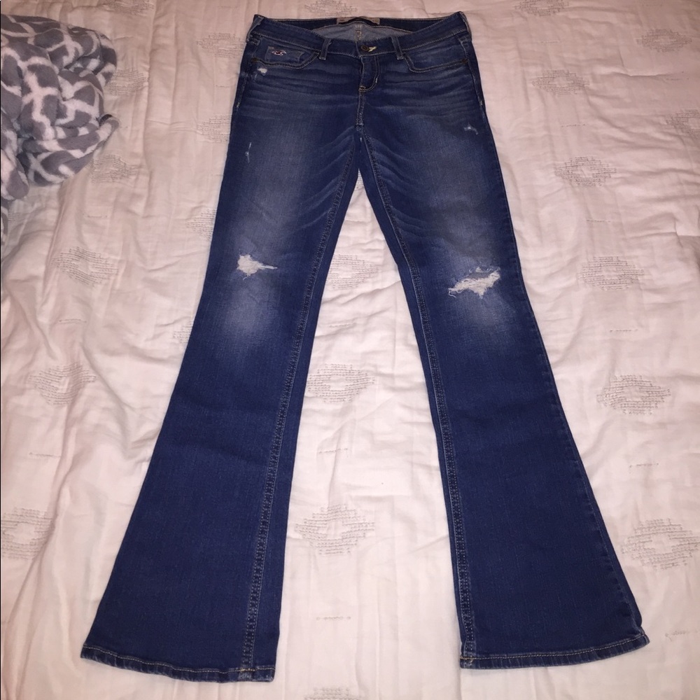 Hollister Distressed Bootcut Jeans
