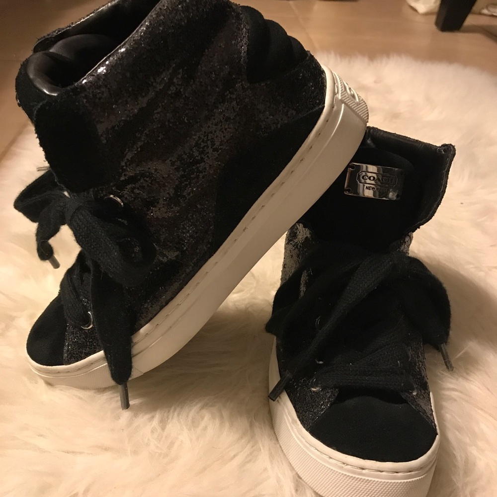 ❌SOLD❌ Coach Black with Glitter Sneakers