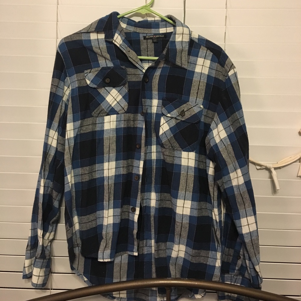Brandy Melville blue flannel