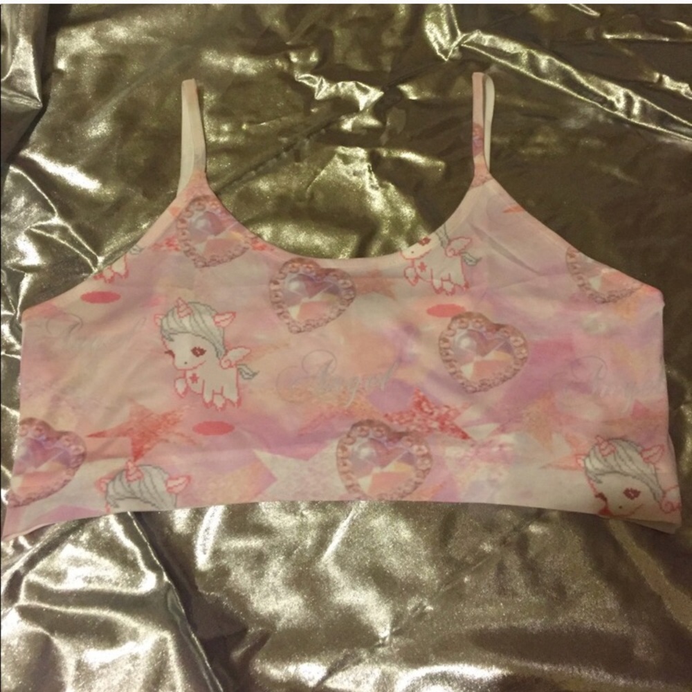 Unicorn bralette/crop top