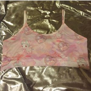 Unicorn bralette/crop top