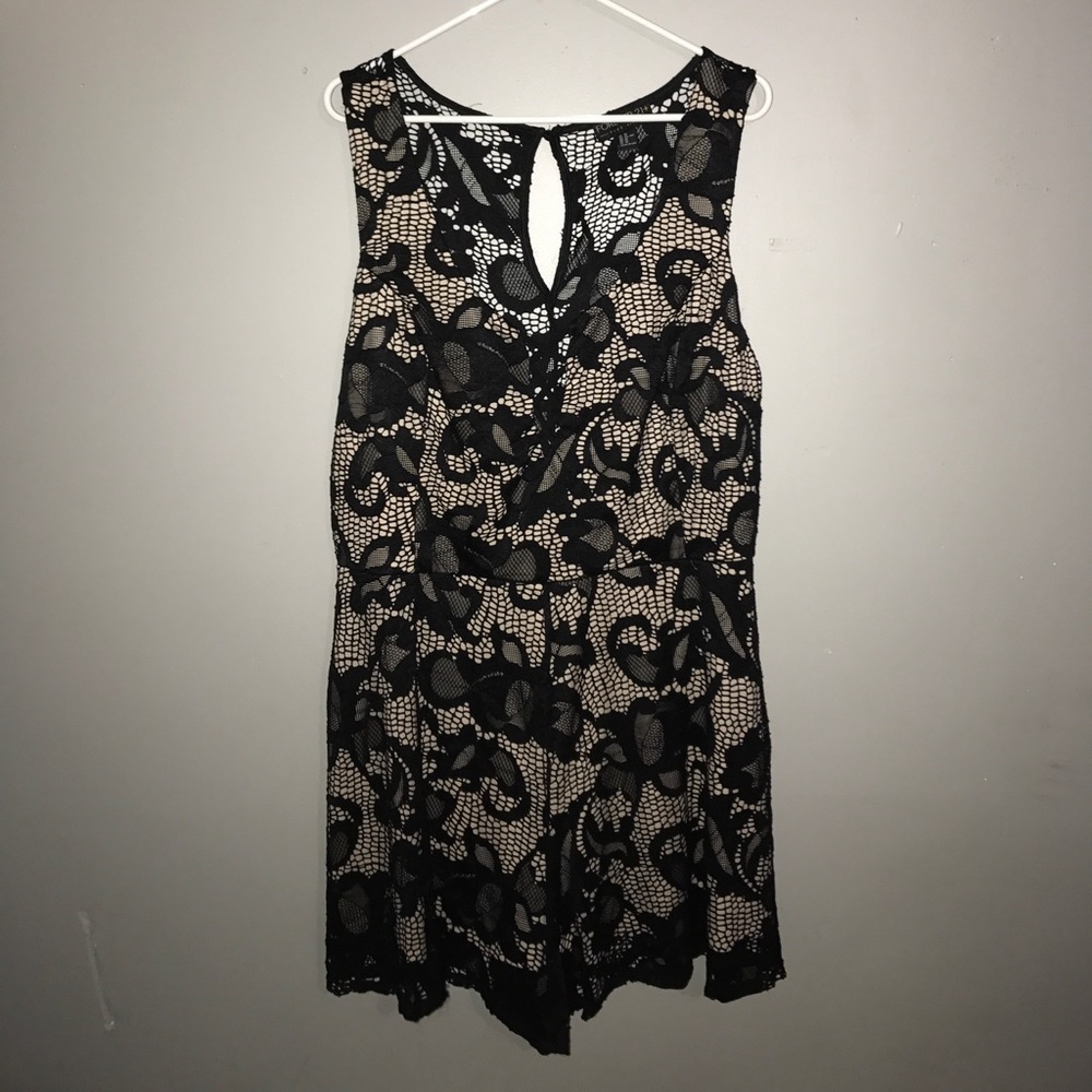 Black lace romper