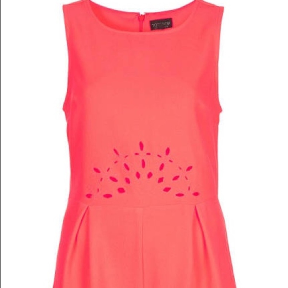 TOPSHOP LASER CUT SCALLOP ROMPER