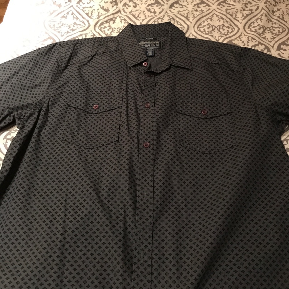 NWT mens XL American Rag short sleeve button shirt