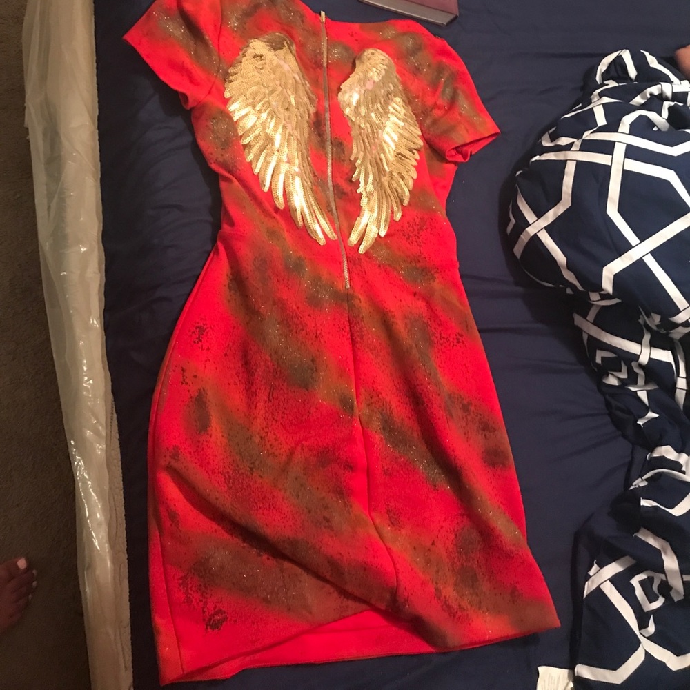 Red/gold dress