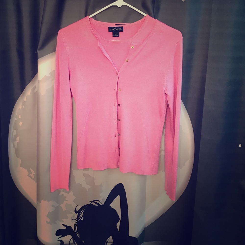 Ann Taylor tank and sweater set. High end. Like u!