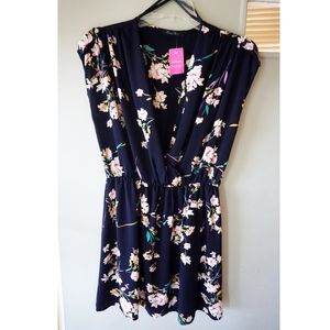 Honey Punch Floral V-Neck Dress