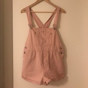 Brandy Melville pink overalls