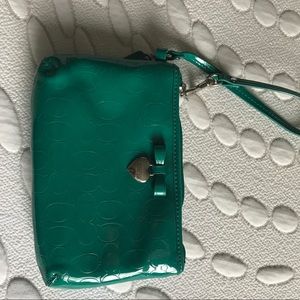 Coach jade wristlet