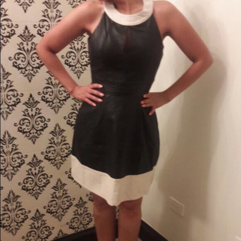 Black real leather dress - Picture 6 of 6