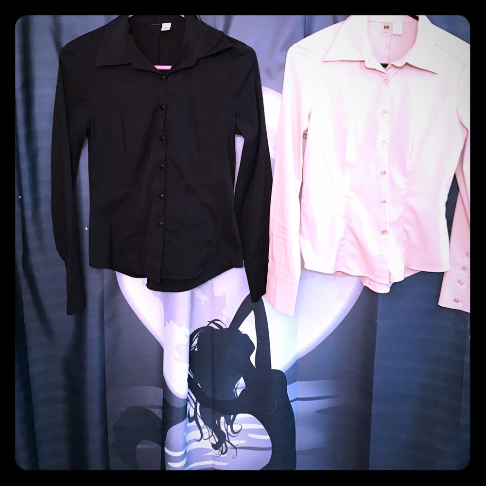 Nordstrom form fitting blouses! Black and khaki!