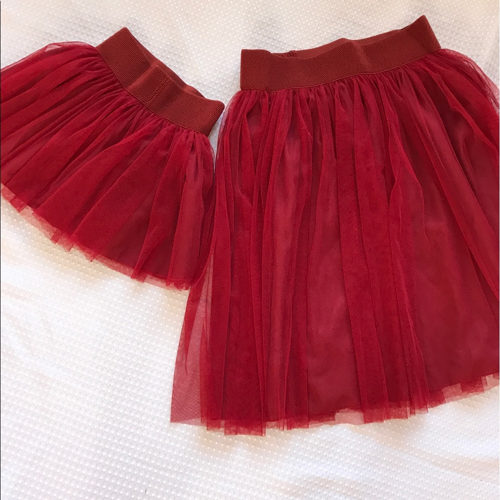 Mamma and daughter tulle skirt