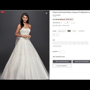 Oleg Cassini Wedding Gown