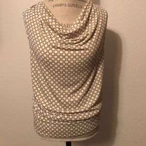 Banana Republic Cowl Neck Sleeveless Top.