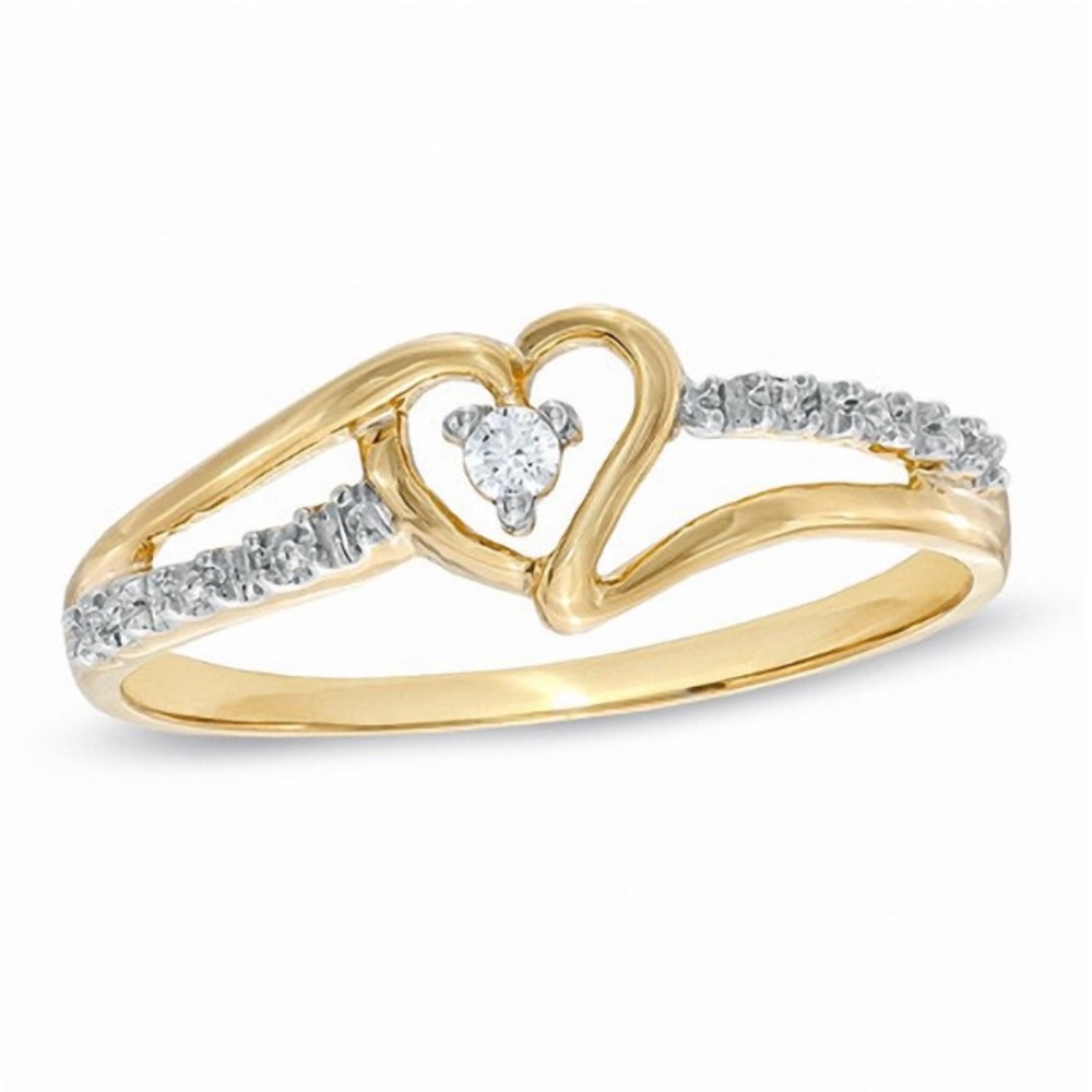 SOLD SOLD SOLDGold Promise ring heart promise ring