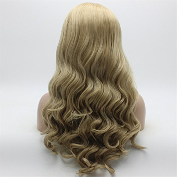 Ash Blonde Light Blonde Mix Lace Front Wig 22 inch