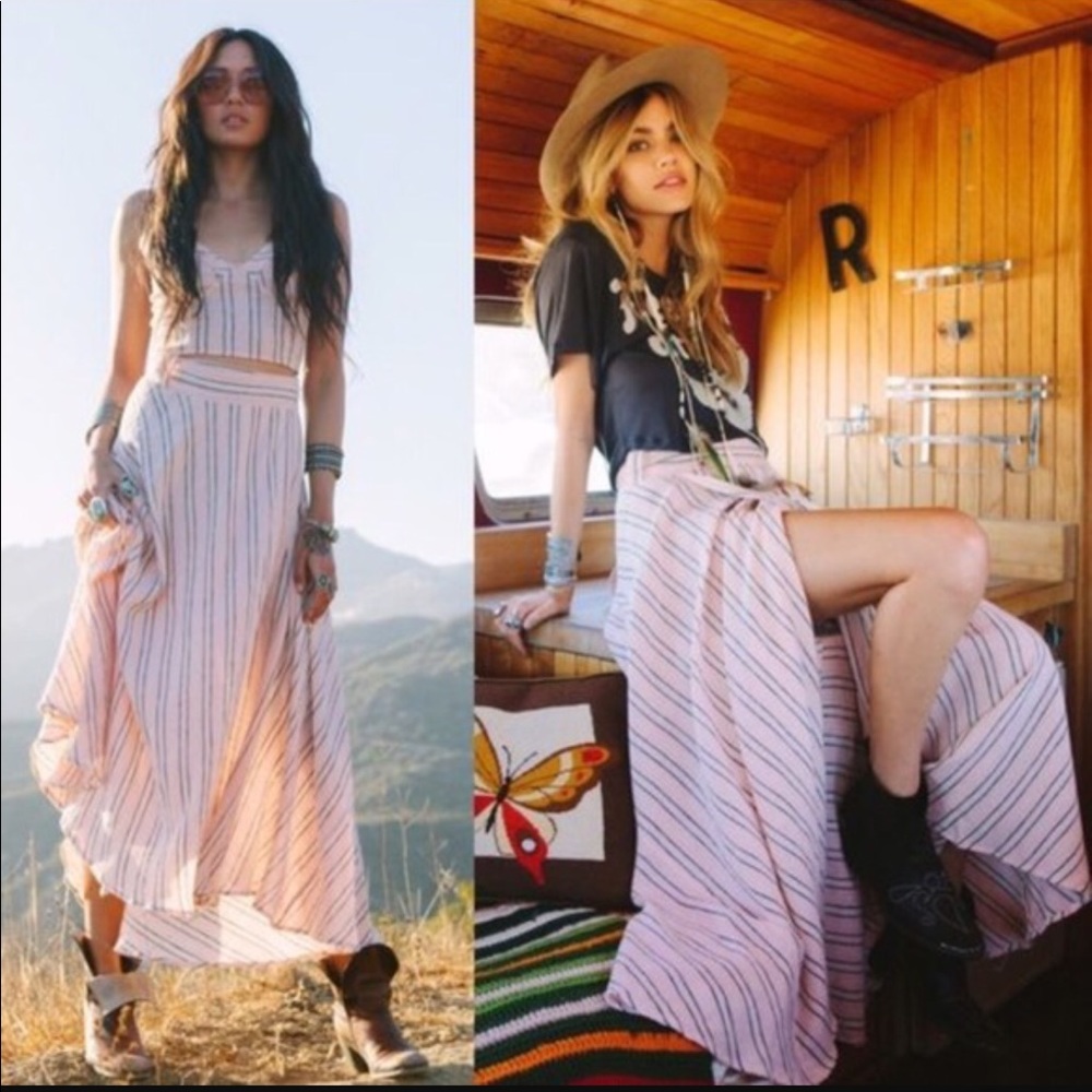 Spell Designs - Island Boho Top Pink & Aqua (2x) M