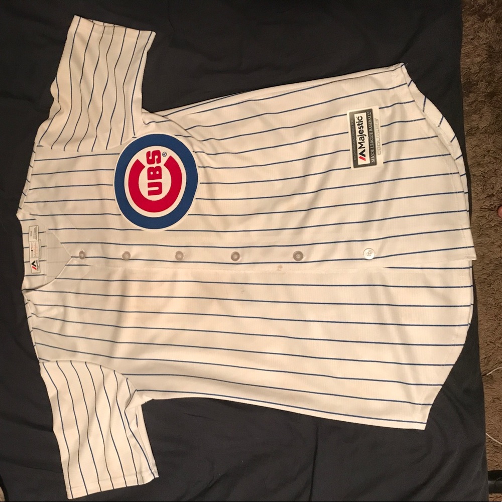 Kris Bryant white cubs jersey
