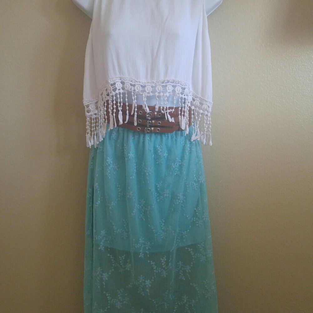 High low lace skirt