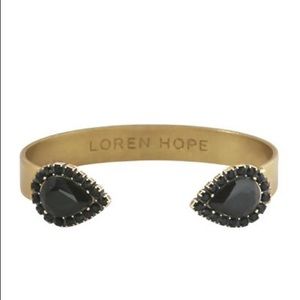 NWOT Loren Hope Small Sarra Cuff in Black