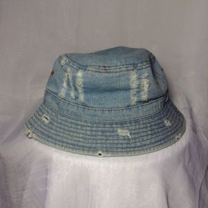 Distressed Denim Buckethat ✌️