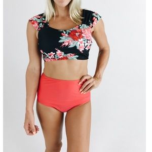 High waisted swimsuit