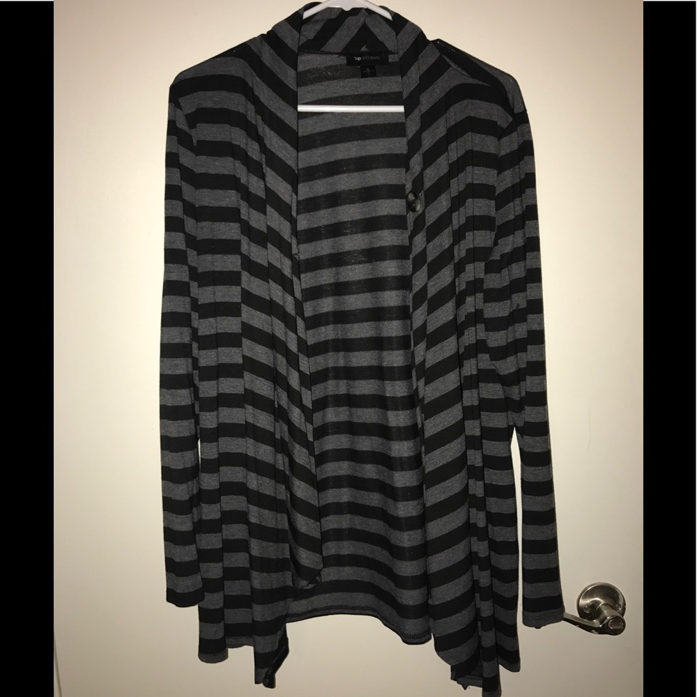 Black and grey cardigan