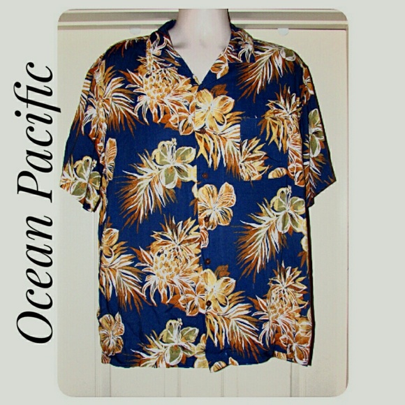 Ocean Pacific Other - Men's Ocean Pacific Hawaiian Shirt Size XL Ocean Pacific Other - Men's Ocean Pacific Hawaiian Shirt Size XL