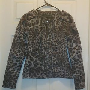 Leopard Print Blazer