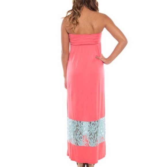 Rose Pink Bow Maxi Dress - Picture 3 of 3