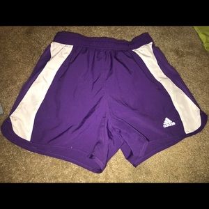 Purple Adidas Running Shorts