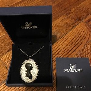 Swarovski crystal silhouette necklace