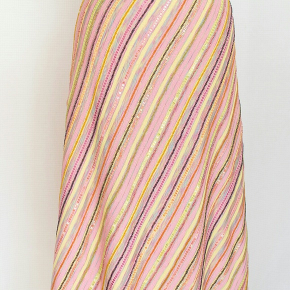 Escada Embellished Striped Knit Skirt - Picture 3 of 7