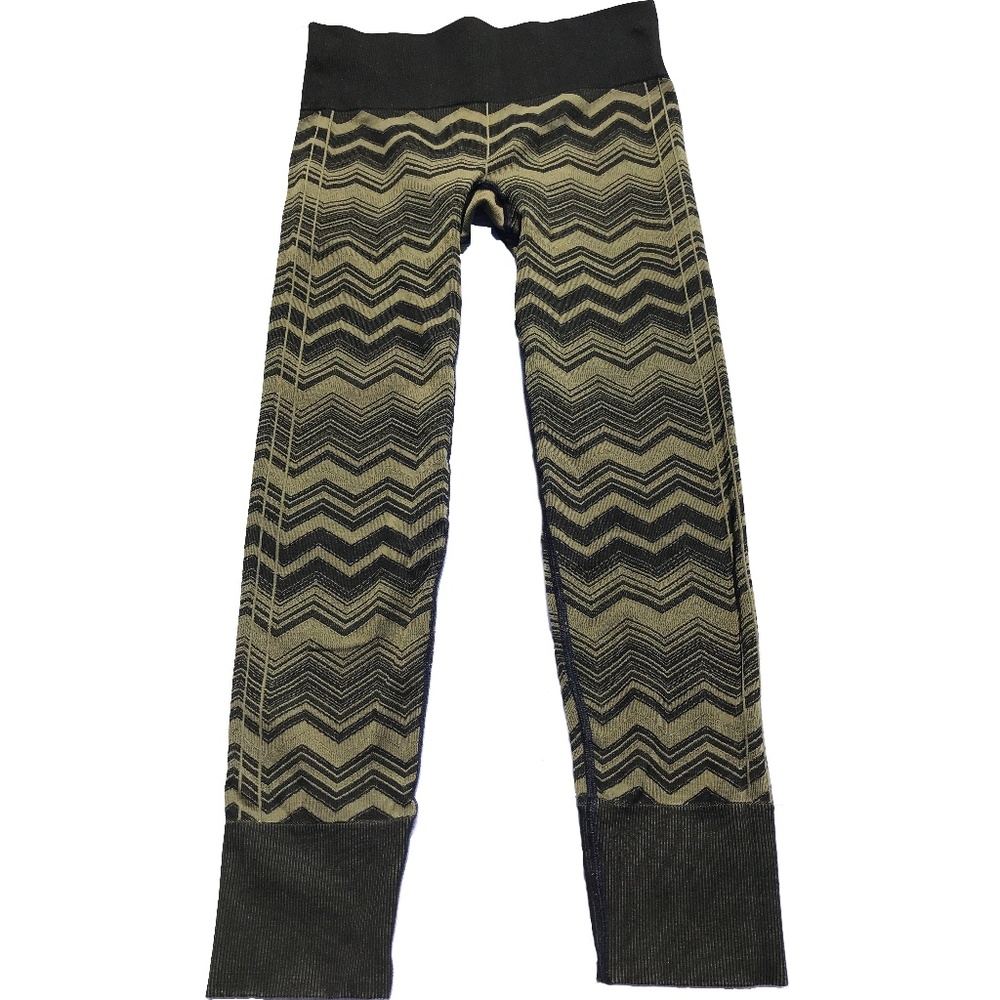 Lululemon Ebb To Street Pant Green Chevron