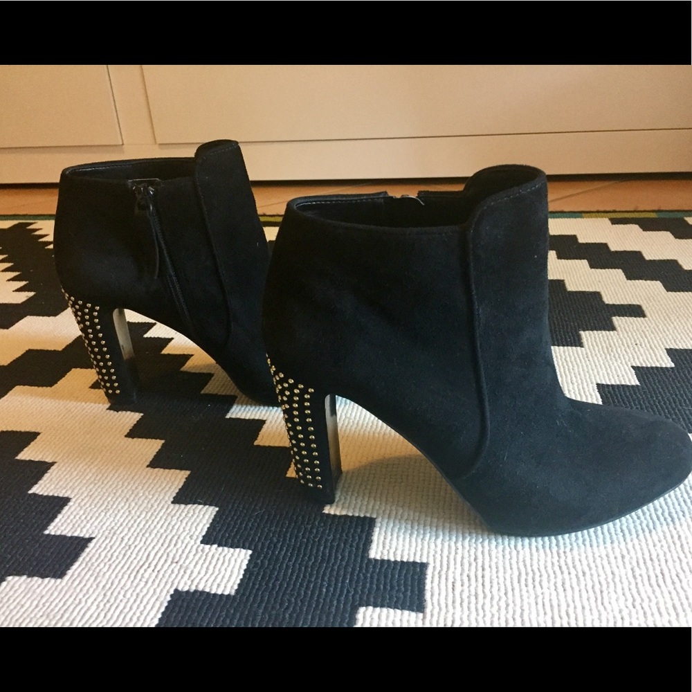 Nine West Studded Heel Ankle Boots