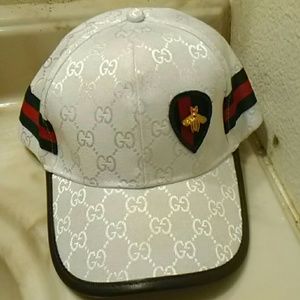 White Gucci styled hat