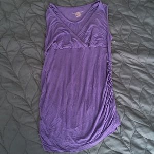 Purple Maternity Top