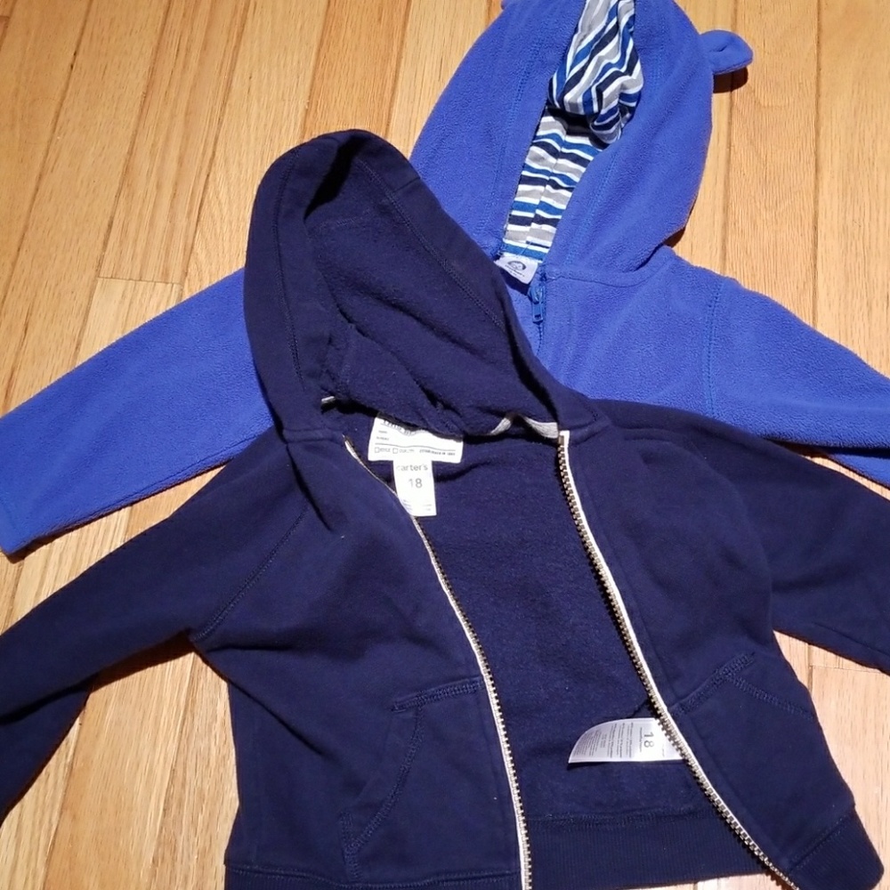 Two 18 month hoodies
