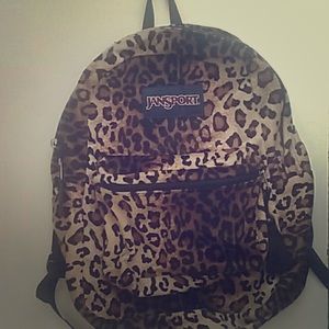 Leopard/cheetah jansport backpack back to school