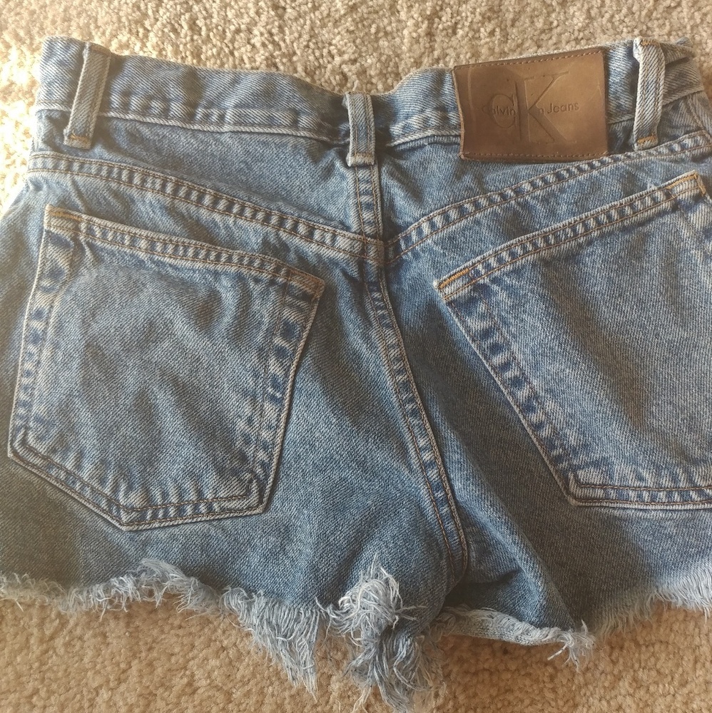 High Waisted Calvin Klein Jean Shorts