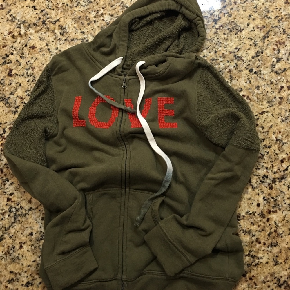 Life is Good zip up hoodie