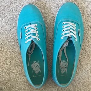 Turquoise Blue Vans Size 9