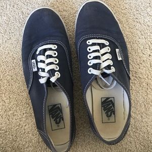 Navy Blue Vans Size 8.5